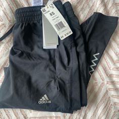 Nwt Adidas Women’s Running Pants. Size Xs. Super Comfortable For Working Out Or Lounging. Two Zippered Pockets. No Trades Adidas Athleisure Bottoms, Adidas Sportswear Bottoms For Jogging, Adidas Sportswear Jogging Bottoms, Adidas Athleisure Pants With Logo, Adidas Athletic Fit Sportswear Bottoms, Adidas Functional Go-dry Bottoms, Adidas Gym Pants With Three Stripes, Adidas Athleisure Athletic Fit Bottoms, Adidas Sportswear Pants With Moisture-wicking