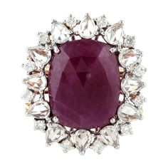 This ring has been meticulously crafted from 18-karat gold, 9.0 carats Ruby, 0.65 carat diamond and 1.78 carat sapphire. The ring is a size 7 and may be resized to larger or smaller upon request. FOLLOW MEGHNA JEWELS storefront to view the latest collection & exclusive pieces. Meghna Jewels is proudly rated as a Top Seller on 1stDibs with 5 star customer reviews. All items manufactured by us are handmade and can be customized or redesigned. Composition Size-29X17X24 MM Total Weight-10.65 Gold We Jewelry Words, Contemporary Ring, Ruby Sapphire, Ruby Diamond, Jewelry Business, Top Seller, Cocktail Ring, Cocktail Rings, Antique Jewelry