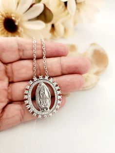 Virgencita de Guadalupe Necklace ,Catholic Necklace, Guadalupe jewelry, Mother Mary medal, religious necklace, Virgin Mary necklace, Virgin Guadalupe, Guadalupe Necklace, Mexican Gifts, Mary Necklace, Catholic Necklace, Virgin Mary Necklace, Godmother Gifts, Catholic Jewelry, Jewelry Minimalist