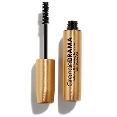 Say goodbye to thin, wimpy lashes! GrandeDRAMA is an intense thickening mascara infused with castor oil to promote lush, dense looking lashes with unbeatable shine and glossiness. Its unique, buildable formula instantly lifts, lengthens, and adds volume like never before. Designed to combat clumping, the subtle hourglass shaped brush is not overly dense, allowing you to work the formula in between lashes to individually thicken and separate each and every lash. Grande Lash, Lash Conditioner, Thickening Mascara, Vegan Mascara, Grande Cosmetics, Best Mascara, Eye Mascara, Volume Mascara, Natural Wax