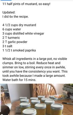 the instructions for how to make mason jars