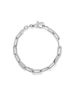 Chunky Love Bracelet – James Michelle Trendy Silver Oval Link Jewelry, Trendy Sterling Silver Oval Link Jewelry, Modern Chunky Chain Bracelet For Everyday, Trendy Sterling Silver Chain Link Jewelry, Everyday Metal Chain Bracelet With Chunky Chain, Everyday Metal Chunky Chain Bracelet, Everyday White Gold Chain Link Bracelet, Trendy Silver Chain Bracelet With Solid Links, White Gold Link Chain Bracelet With Chunky Chain