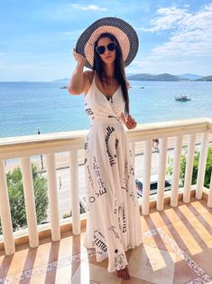 Long Summer Dresswomen Maxi Dressextravagant Long Summer - Etsy V-neck Sundress Maxi Dress, Chic Floor-length Dresses For Beach Season, Long Skirt Dresses For Beach Vacation, White Boho Maxi Dress For Vacation, Floor-length Summer Sundress For Day Out, Floor-length Maxi Dress For Beach Cover-up, Beach Cover-up Maxi Dress, Summer Day Out Dresses With Long Skirt, Summer Floor-length Sundress For Day Out