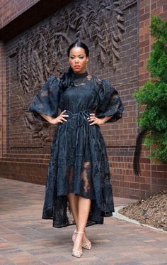 LET ME LACE | DRESS | N LONGO Plus Size Satin Dress, Traditional African Clothing, Romper Dress, Black Romper, Dress Lace, African Dress, African Clothing, Mother Of The Bride Dresses, Sewing Dresses