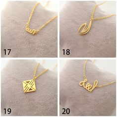 This necklace is a piece of our new collection of Allah necklace made from sterling silver and 14k gold. The collection includes different designs that suit all tastes Kufi/calligraphy, heart/rectangle/triangle shapes, tiny/big sizes. Here is the link for the full collection: https://etsy.me/2Swd0lP All the designs can be made as necklace, bracelet, and earrings. If you also want a complete set that includes a necklace, a bracelet and earrings please get in touch with us. We accept custom orders Symbolic Jewelry With Unique Variations For Gifts, Elegant Necklaces With Unique Variations For Everyday Wear, Elegant Everyday Necklaces With Unique Variations, Elegant Necklaces For Everyday Wear, Symbolic Jewelry With Delicate Chain For Gift, 14k Gold Square Pendant Necklace For Gift, Symbolic Jewelry As A Gift With Delicate Chain, Symbolic Jewelry Gift With Delicate Chain, 14k Gold Charm Necklace With Square Pendant For Gift