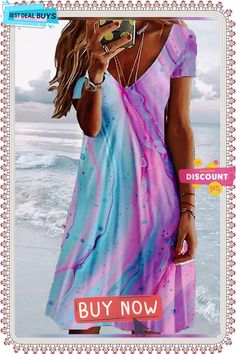 Women's Casual Dress Shift Dress Print Dress Ombre Print V Neck Mini Dress Active Fashion Outdoor Daily Short Sleeve Regular Fit Blue Fuchsia Spring Summer S M L Xl Xxl Casual Pink A-line Maxi Dress, Purple A-line Beach Dress, Pink A-line Shift Dress, Pink A-line Casual Maxi Dress, Pink Flowy A-line Mini Dress, Casual Pink Knee-length Maxi Dress, Pink A-line Mini Dress Casual, Summer Pink Shift Dress, Casual Purple A-line Mini Dress