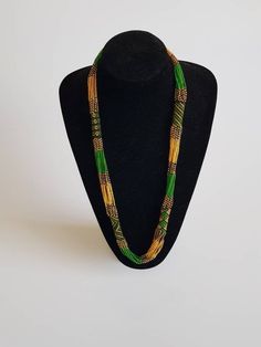 *This listing is for ALL 5 mecklaces like shown above* 100% handcrafted using original fine beads. The necklace makes a perfect gift to loved ones. **Buy multiple items and pay shipping for 1 item only.The rest ships free. Custom orders are welcome. More neckleces here; https://www.etsy.com/shop/TribalTess?ref=seller-platform-mcnav&section_id=21306083 Back to my shop; https://www.etsy.com/shop/TribalTess?ref=seller-platform-mcnav Yellow Multi-strand Jewelry As A Gift, Yellow Multi-strand Jewelry Gift, Green Beaded Long Crystal Necklace, Handmade Green Crystal Long Necklace, Long Green Beaded Crystal Necklace, Elegant Green Beaded Long Crystal Necklace, Multi-strand Green Jewelry For Gift, Green Multi-strand Jewelry For Gift, Green Multi-strand Jewelry Gift