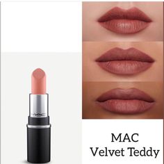 Mac Matte Lipstick In Velvet Teddy, New In Box, See Pictures Mac Velvet Teddy Lipstick, Mac Teddy, Mac Lipstick Velvet Teddy, Mac Velvet Teddy, Mac Cosmetics Lipstick, Mac Lips, Makeup Mac, Brown Skin Makeup, Mac Matte Lipstick