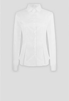 French Cuff Long Sleeve Shirt: Larry | Anne Fontaine Timeless Button-up Office Tops, Fitted Collared Timeless Top, Timeless Tailored Tops For Office, Classic Blouse With Lapel Collar And Buttons, Timeless Fitted Collared Top, Fitted Timeless Collared Top, Timeless Long Sleeve Tops With Concealed Placket, Timeless Button-up Tops With Placket, Timeless Collared Office Shirt