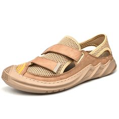 Color: Other,Black,Grey Closure Type: Velcro Feature: Toe-Protected,Slip Resistant Size: US 10.5,US 8,US 9,US 10,US 7.5,US 8.5,US 6.5 Shoes Type: Outdoor Sandals,Sport Sandals,Dress Sandals,Beach Sandals Toe Type: Closed Toe Upper Material: Mesh,Cowhide Outsole Material: Rubber Sandals Beach, Hiking Sandals, Outdoor Sandals, Outdoor Summer, Elegant Shoes, Summer Sports, Grey Shoes, Fashion Sandals, Sport Sandals