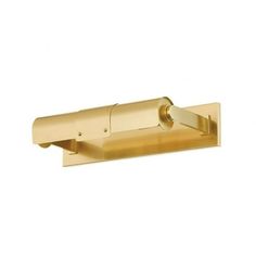 an image of a bathroom light fixture on the wall in gold color with white background