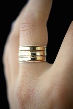 Hammered 14k Gold Stackable Rings, Minimalist Hammered 14k Gold Stackable Rings, Modern Stackable Rings For Everyday, Hammered 14k Gold Midi Rings, Hammered 14k Gold Round Midi Rings, 14k Gold Hammered Midi Rings, Minimalist Stacked Midi Rings As Gift, Gold Stacked Minimalist Midi Rings, Gold Stacked Midi Rings Minimalist Style