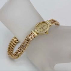 Good Condition- Has Some Scratches 14k Italy Watch Does Not Work Tags: Bracelet, Watch, Phone, Pc, Fine, Chic, Trendy, Prada, Gucci, Hollister, Necklace, Gold, Silver, Fashion, Work, Run, Yoga, Leggings, Pants, Business, Expensive, Gem, Diamond Yoga Leggings, Necklace Gold, Silver Fashion, Hollister, Bracelet Watch, Prada, Gems, Women Jewelry, Yoga