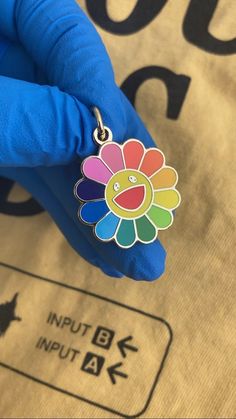 Rainbow Flower Multi Color Shaped Pendant Pendant Only Ships First Class Rainbow Flower, Necklace Charm, Rainbow Flowers, Color Shapes, First Class, Charm Necklace, Jewelry Necklace Pendant, Enamel Pins, Multi Color