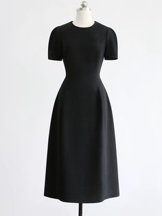 Black Dress With Pockets, Hourglass waist, Short Sleeves, Long Dress - YZ1 Material: Suit fabric, 95% Polyester, 5% Spandex Sizes:  S: Length 116cm, shoulder width 35cm, bust 86cm, waist 70cm, sleeve  length 21cm M: Length 117cm, shoulder width 36cm, bust 90cm, waist 74cm, sleeve length 22cm L:  Length 118cm, shoulder width 37cm, bust 94cm, waist 78cm, sleeve length 23cm Hello and welcome to my shop! I am new to Etsy but not to this business. All our items are handmade with high quality fabrics Classic Stretch Short Sleeve Midi Dress, Black Midi Dress With Fitted Waist, Black Dress With Fitted Waist For Evening, Classic Short-sleeved Stretch Dresses, Classic Short Sleeve Stretch Dresses, Classic Black Short Sleeve Midi Dress, Black Knee-length Dress With Fitted Waist, Black Mid-length Dress With Flattering Silhouette, Black Formal Dress With Fitted Waist