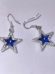 Dangling earrings- Sparkling Blue Star Front and Back in pictures listed Fair Play, Dangling Earrings, Earrings Blue, Blue Star, Halloween Shopping, Favorite Jewelry, Jewelry Earrings Dangle, Dangle Drop Earrings, Dangle Earrings