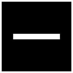 a black square with a white stripe in the center and bottom corner that says, don't enter this area