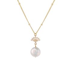 PRICES MAY VARY. Exquisite Baroque Pearl Centerpiece: Featuring a 14mm natural, flawless baroque pearl, this necklace is a testament to timeless elegance, perfect for brides and bridesmaids seeking a statement piece. Luxurious 14K Gold Plating: Our 1920s flapper necklace is crafted with 925 sterling silver and coated in radiant 14K gold plating, marrying durability with the opulent luster suitable for weddings and proms. Versatile Bridal Accessory: Whether it's for the bride or the bridal party, Wedding Day Jewelry Brides Necklace, Refined Yellow Gold Pearl Necklace For Wedding, Refined Wedding Necklace With Pendant, Exquisite Pearl White Pendant Necklace, Refined Pendant Necklace For Wedding, Refined Wedding Pendant Necklace, Elegant White Gold Charm Necklace With Pearl Pendant, Gold-plated Pearl Drop Necklace, Gold Plated Pearl Drop Necklace