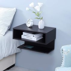 PRICES MAY VARY. 【Material and Size】the drawer size is 22 1/4" x 11 5/8" x 5 1/4“, 18LB,and the nightstand is made of high quality MDF. 【Maximum Capacity of 20 LBS.】Made of high quality MDF.two holes behind the shelf make it easy to install and durable enough to hold up to 20lbs. 【Installation Requirements】 ①This product needs to have certain assembly skills ② follow our installation instructions will make it more easy to install③People who like diy will enjoy this process 【Multipurpose Floating Floating Side Table, Shelf With Drawer, Floating Shelf With Drawer, Storage For Living Room, Floating Shelves Bedroom, Wood Floating Shelf, Shelf Nightstand, Wall Mounted Shelf, Bedside Shelf