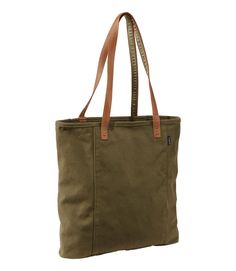 Leather-Handle Essential Tote Bag | Tote Bags at L.L.Bean Casual Duck Canvas Tote Bag, Canvas Bag With Reinforced Double Handles, Canvas Bags With Reinforced Double Handles, Casual Duck Canvas Everyday Bag, Casual Everyday Duck Canvas Bag, Everyday Coated Canvas Bag With Reinforced Handles, Coated Canvas Tote Weekender Bag, Coated Canvas Bag With Reinforced Handles For Everyday Use, Coated Canvas Weekender Tote Bag