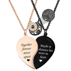 PRICES MAY VARY. 【Please note that if there is a problem with the product,please contact us and we will solve it in time】💖Basic Information:Material: stainless steel; Size: Length of the necklace is 18 inches; Form:2PCS Split heart engraved Best Friend Gifts for Teen Girls BFF Friendship Necklaces best friend gifts for women best friend necklaces for 2 💖Special design: The necklaces seperate and it comes in two parts for two people 💖Great Gifts: Heart matching necklace are Ideal and special g Heart-shaped Metal Necklaces For Friendship, Metal Charm Necklaces For Mother's Day Anniversary, Heart-shaped Metal Necklace For Friendship, Metal Charm Necklace For Mother's Day Anniversary, Double Heart Charm Necklace For Friendship, Friendship Necklace With Heart Pendant, Valentine's Day Necklace With Heart Charm For Friendship, Nickel Free Heart Shaped Necklaces For Friendship, Nickel-free Heart-shaped Friendship Necklaces