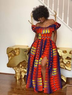 Be a part of the African culture with this beautiful dress. The dress is fully lined and fitted with zipper at the back. Approximate length from waist to hem is 45 inches. It can be made in any other fabric of your choice. ################################################################ Please check the picture slide for the standard measurement chart. For customization at no extra cost, please provide your bust, waist, hip and height measurements ################################################################ Processing takes 1-2 weeks while delivery takes 3-5 business days Fitted Orange Maxi Dress For Dress Down Occasions, Orange Fitted Midi Dress For Casual Wear, Fitted Sundress With Side Slits, Fitted Midi Dress With Side Slits For Casual Wear, Fitted Orange Floor-length Dress, Orange Fitted Floor-length Dress, A-line Dress With Side Slits, Fitted A-line Dress With Side Slits, Fitted Printed Midi Length Dress