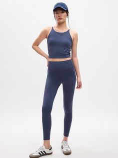 GapFit Sky High Studio Full-Length Leggings | Gap Factory Low Intensity Workout, Knife Pleats, Gap Fit, Sky High, Petite Size, Moisture Wicking, Gap, Full Length, Leggings