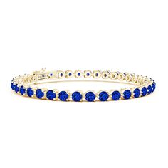 Round Blue Sapphire Link Tennis Bracelet Elegant Blue Crystal Bangle Bracelet, Elegant Adjustable Blue Crystal Bracelet, Blue Formal Bracelet Jewelry, Formal Blue Bracelet Jewelry, Adjustable Blue Bracelet For Formal Occasions, Blue Bangle Tennis Bracelet For Formal Occasions, Blue Round Crystal Bracelet For Formal Occasions, Adjustable Sapphire Bracelets For Formal Events, Blue Bangle Bracelet For Formal Occasions