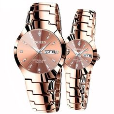 585 Rose Gold Watch Wristwatch for Women Wedding Jewellery Water Resistance Depth: 3Bar Style: Casual Movement: Quartz Dial Window Material Type: Hardlex Dial Diameter: 39mm Clasp Type: Bracelet Clasp Case Thickness: 10mm Case Shape: Round Case Material: Stainless steel Brand Name: Genuine-Gemstone Band Width: 20mm Band Material Type: Stainless steel Band Length: 24cm Couple Coffee, Men Coffee, Couple Watch, Wristwatch Fashion, Watches Unique, Telling Time, Fashion Business, Rose Gold Watch, Fashion Couple