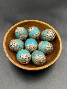 Total Beads 10 Pieces Weight: 211.1 grams Traditional Turquoise Round Beads, Bohemian Turquoise Round Beads, Tibetan Dragon, Turquoise Large Round Beads, Artisan Blue Round Beads, Lapis Lazuli Beads, Bohemian Blue Oval Beads, Gems, And Cabochons, Handmade Gold, Turquoise Beads