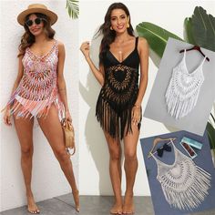 CARACTÉRISTIQUES

 saison : robe de plage d'été 2021

 Taille du maillot de bain : taille libre

 Couleur de la robe de plage : blanc, noir, rose,

 couverture de plage : robe de plage à pompon
 Style jeune : Style pop

 Style : Style jeune

 Date de sortie : Été 2023

 Type de motif : Solide

 

Matière : Coton,Polyester

 Coupe : Ce modèle taille normalement, prenez votre taille habituelle

  : BKNING
 25-34 Couleur: blanc, noir, rose, bleu blanc, beige; Taille: M White Beachy Cover-up For Party, Beachy White Cover-up For Party, Bohemian Sleeveless Beach Cover-up Swimwear, Beachy White Party Cover-up, Beachy Crochet Dress For Summer Festival, Summer V-neck Crochet Dress, White Crochet V-neck Dress For Beach, White Beachy Crochet Dress With V-neck, White Sleeveless Party Cover-up