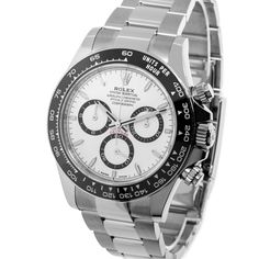 Rolex Daytona White Panda 40mm Stainless Steel White Dial & Black Bezel 126500LN-Da Vinci Fine Jewelry Luxury White Chronograph Jewelry And Watches, Classic White Watch Accessories With Subdials, Classic White Automatic Watch, White Chronograph Watch With Round Dial, Luxury White Chronograph Watch For Formal Occasions, White Chronograph Jewelry And Watches For Formal Occasions, White Business Chronograph Watch, Timeless White Watch Accessories With Subdials, Modern White Chronometer Watch