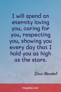 steve maraboli quote about love and life on blue sky background with red border