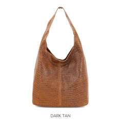 Ladies Soft Italian Real Leather Full Croc Print Hobo Bag Wonderfully soft ladies' caramel leather hobo handbags. Perfect for busy ladies, whether at work, study, or play. Made from buttery-soft Italian leather. These gorgeous leather hobo handbags are made from soft Italian Leather. It has extra-long handles to fit comfortably over your shoulder Silver colour hardware Zip at the top to keep contents secure Genuine Leather Made in Italy Dimensions: 34.5 cm (L) x 16 cm (W) x 61 cm (H). Drop: 34 cm Weight: 0.475 Kg 100% Genuine Super Soft Italian Leather Rectangular Brown Hobo Bag For Errands, Brown Rectangular Hobo Bag For Daily Use, Brown Rectangular Hobo Bag For Errands, Brown Large Capacity Hobo Bag For Daily Use, Large Capacity Brown Hobo Bag For Daily Use, Light Brown Hobo Tote Bag For Errands, Light Brown Hobo Tote Bag, Rectangular Brown Hobo Bag With Soft Leather, Brown Soft Leather Rectangular Hobo Bag