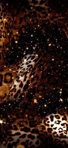 an animal print with stars and spots on it's skin is seen in this image