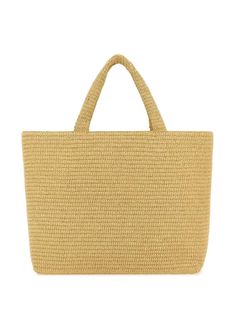 Saint Laurent Raffia Tote Bag - Farfetch Saint Laurent Tote Bag, Saint Laurent Tote, Raffia Tote Bag, Woven Raffia, Chanel 2, Iconic Bags, Demi Fine Jewelry, Summer Beach Wear, Fine Earrings