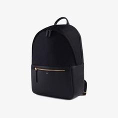 The Backpack - Large / Black Accents - ISM Office Leather Backpack With Adjustable Strap, Nylon Standard Backpack For Business, Classic Black Leather Work Backpack, Classic Office Backpack, Classic Backpack With Luggage Sleeve, Classic Leather Backpack For Work, Black Office Backpack, Luxury Commuting Backpack, Classic Office Laptop Backpack