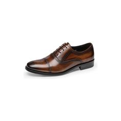 Introducing our exquisite Luxury Leather Elegance Oxford Dress Shoes, crafted with the finest materials to elevate your style game. Made with genuine cow leather, the upper material exudes sophistication and durability, ensuring long-lasting wear. The insole material, crafted from luxurious pigskin, provides ultimate comfort and cushioning for your feet, making every step a pleasure. The lining of these Oxford dress shoes is also made from genuine pigskin leather, adding a touch of elegance and Fitted Leather Cap Toe Loafers, Business Dress Shoes With Leather Footbed, Business Casual Leather Dress Shoes With Closed Toe, Fitted Cap Toe Dress Shoes With Textured Sole, Elegant Wingtip Dress Shoes With Leather Footbed, Brown Closed Toe Business Oxfords, Brown Closed Toe Dress Shoes For Derby, Elegant Formal Dress Shoes With Leather Footbed, Brown Business Oxfords