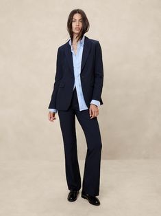 Women's Blazers | Banana Republic Factory Formal Business Attire Women, Masculine Feminine Fashion, Formal Business Attire, Business Professional Attire, Business Attire Women, Womens Suits Business, Professional Attire, Peak Lapel, Banana Republic Factory