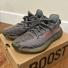 Adidas | Yeezy Boost 350 | Grey | Size 5 Us | F 37 Adidas Yeezy Boost 350, Shoes Adidas, Yeezy Boost 350, Grey Adidas, Yeezy Boost, Adidas Yeezy, Adidas Yeezy Boost, Adidas Shoes, Adidas Women