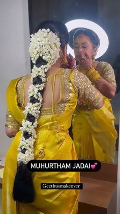 South Indian Wedding Poola Jada, Pelli Poola Jadalu South Indian Bride, Indian Marriage Hairstyle Wedding Ideas, Haïr Style For Saree With Flowers, Hairstyles Flowers Indian, Poola Jada For Engagement, Simple Poola Jada Brides Indian Weddings, Simple Poola Jada Designs, Hair Styles For South Indian Bride