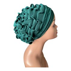 Material: Soft, lightweight stretchy, breathable fabric  that doesn't irritate the scalp  Size: one size fit every head (stretches to fit all) Care: hand wash, hang to dry. Do not bleach. Ready to wear turban cap. No need to tie, No pins, No hassle. Suitable for all season Handmade Green Turban For Summer (one Size Fits Most), Fitted Green Headwrap Headband, Fitted Green Headband Headwrap, Green Fitted Headband Wrap, Green One Size Headwrap For The Beach, Green One-size Headwrap For The Beach, Green One Size Fits Most Headscarf For Beach, Green One-size-fits-most Headwrap For Beach, Green Beach Headwrap