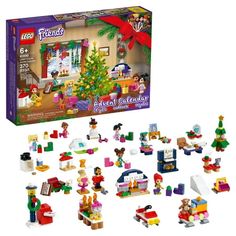 the lego friends christmas tree has been opened and is ready to be filled with toys