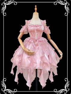 ❤︎Light Flower Fragrance Fairy Cute Dress❤︎ Pink Fairy Dress, Angelic Dress, Monster Costumes, Flower Fragrance, Pink Fairy, Costume Inspo, Dream Dresses, Fairy Costume, Fairy Dress