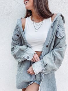 - 100% Cotton - Washed grey color - True to size with an oversized fit - Model is pictured in a size small Grey Color, Gray Color, Fitness Models, Grey, Color