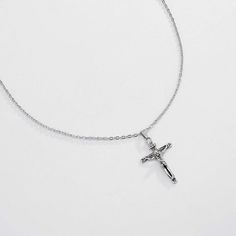 DescriptionStainless Steel Retro Cross Pendant NecklaceSpecificationChain size: 23"Charm pendant: 2.1" Weight: 0.5 oz/pcsMaterial: Stainless SteelChain Color:silverStyle: Hip HopOccasion: Birthdays gift. Graduation gift. Christmas gift. Valentines gift. Halloween gift. Mother's Day gift. Wedding gift and the other occasionsProduct FeaturesBe part of the latest fashion trend with this handcrafted custom stainless steel necklace. it is the perfect accessory to any outfit. smart or casual. It also serves as a fantastic gift for someone special.The special design will make you look unique.combine vintage with current trend elements.integrate punk and hiphop culture in a more rebellious way.This beautiful and stylish cross pendant necklace is ideal for you to wear on any occasions making you mo Silver Chain Cross Jewelry Gift, Silver Chain Jewelry With Cross Pendant For Gift, Gift Silver Chain Jewelry With Cross Pendant, Silver Chain Cross Pendant Jewelry Gift, Silver Metal Jewelry For Birthday Gift, Silver Metal Jewelry Gift, Crucifix Clavicle Chain Jewelry For Gift, Silver Stainless Steel Necklace For Gift, Silver Clavicle Chain Charm Necklace For Birthday