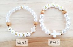 Personalized White Beaded Bracelets For Mother's Day, Personalized White Beaded Bracelets Gift, Personalized White Beaded Bracelets As Gift, Customizable White Jewelry For Birthday, Personalized White Beaded Bracelet, Customizable White Bracelet For Gifts, Customizable White Bracelets For Mother's Day, Customizable White Bracelet For Gift, White Name Bracelet For Mother's Day Personalized Gift