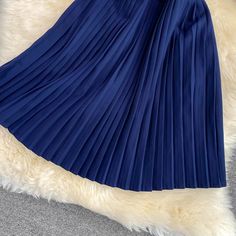 Blue A line short dress fashion dress Material: blended Color: blue Size(cm): M, L M length 77 bust 88 waist 74 L length 78 bust 92 waist 78 Blue Fitted A-line Mini Dress, Summer A-line Midi Dress With Pleated Skirt, Chic A-line Midi Dress With Pleated Skirt, Casual A-line Dress With Pleated Skirt, Elegant Royal Blue A-line Dress, Formal Mini Skirt For Summer, Blue Non-stretch Mini Dress For Party, Fit And Flare Solid Color Mini Dress, Fit And Flare Mini Dress In Solid Color