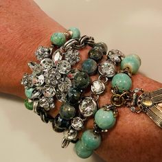 Sierra//turquoise & Silver Themed Bracelets Each Sold Separately//prices Vary//silver Plated, Aqua Seafoam Agate, Peruvian Turquoise - Etsy Lavender Quartz, Synthetic Opal, Circadian Rhythm, Blue Lace Agate, Lampwork Glass Beads, Cream And Gold, Focal Bead, Agate Beads, Metallic Accents