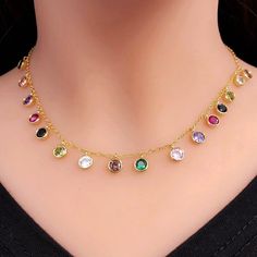 Brand Name:YuroraMetals Type:CopperOrigin:CN(Origin)Gender:WomenMaterial:Cubic ZirconiaStyle:TrendyIncluded Additional Item Description:Necklace+EarringJewelry Sets Type:Necklace/EarringsFine or Fashion:FashionItem Type:Jewelry SetsOccasion:PartyShape\pattern:ROUNDcolor:red,ruby,green,blue,white,black,Royal Blue,pink,yellowShape/pattern:Stud Earrings Pendant Necklaces Fashion Jewelry SetsPlated:Gold color Plated,GoldenMaterial:AAA Cubic zirconia,Paved Micro Multicolor plated, Nature StoneMetals Drip Jewelry, Drip Necklace, Rainbow Choker, Choker Necklace Gold, Neck Pieces Jewelry, Silver Jewelry Design, Gold Choker Necklace, Hoop Earring Sets, Colorful Rainbow